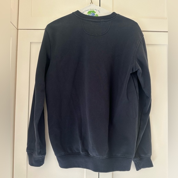 Carhartt Loose Fit Men's Size Small Navy Blue Crewneck Sweatshirt - Picture 3 of 7